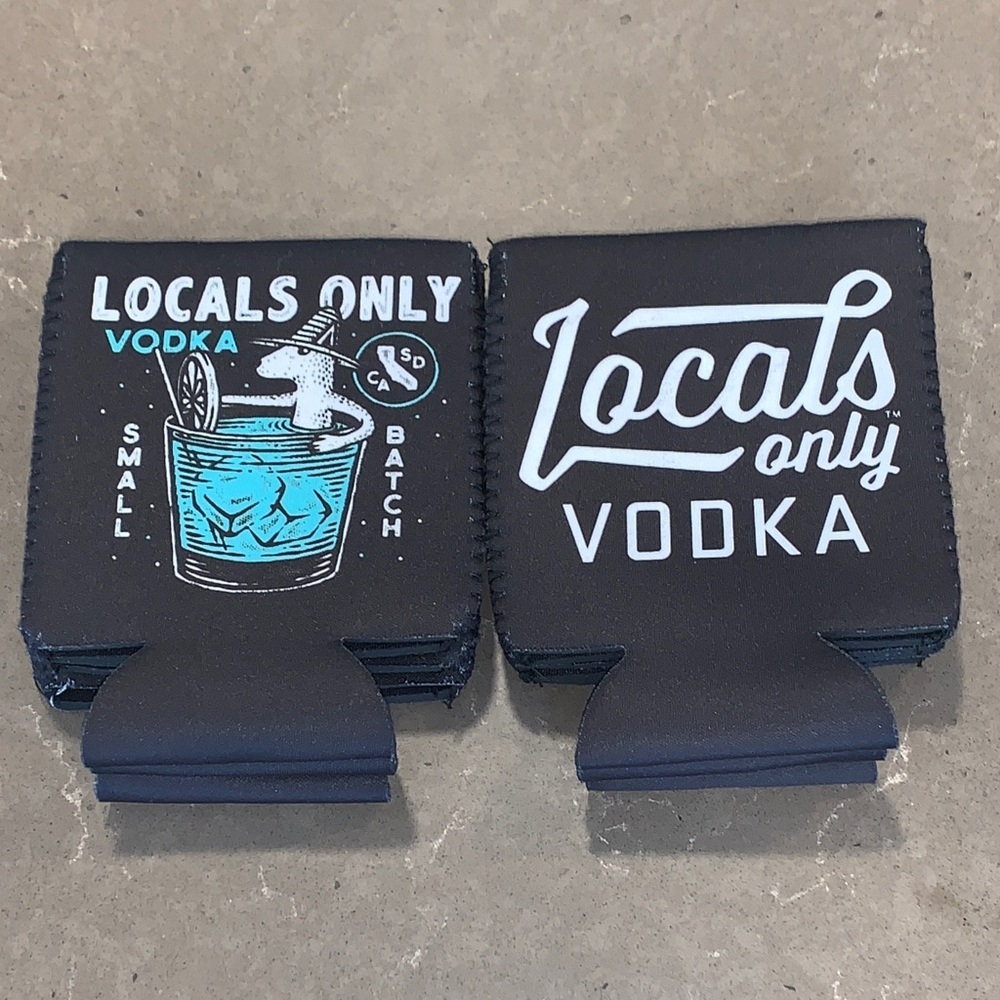 Final $ Lot of 6 NWOT Locals Only Vodka 4” Koozies